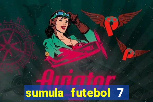 sumula futebol 7 society excel